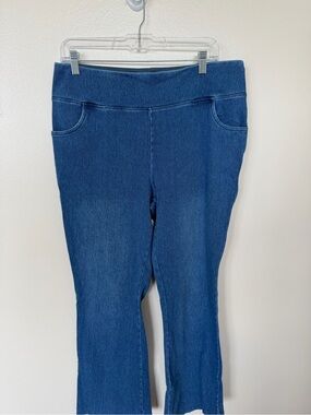 WOMEN WITH CONTROL Tummy Control Boot-Cut Denim Pant